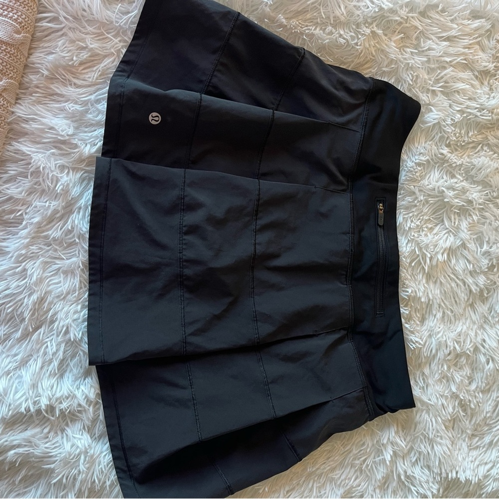 Lululemon Black Pleated Tennis Skirt